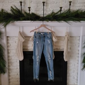Kancan Distressed Skinny Jeans (sold to plato's)